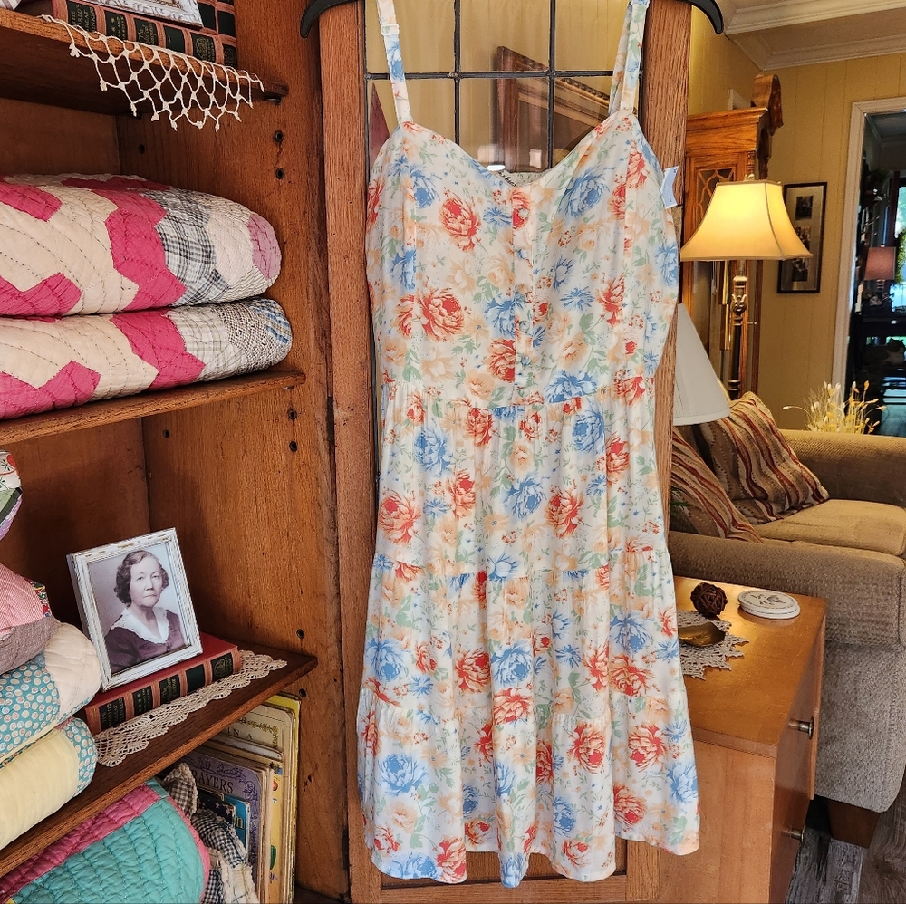 Floral Sundress with Built-in Bra